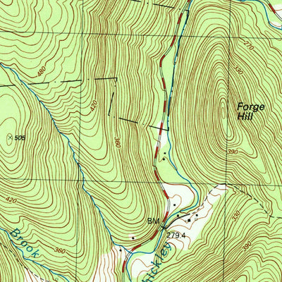 United States Geological Survey Ashfield, MA (1990, 25000-Scale) digital map