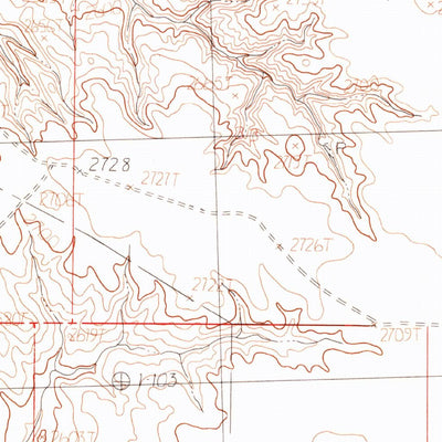 United States Geological Survey Ashford Coulee, MT (1984, 24000-Scale) digital map