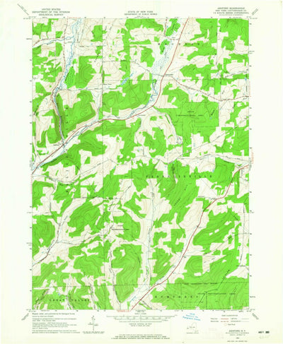United States Geological Survey Ashford, NY (1964, 24000-Scale) digital map
