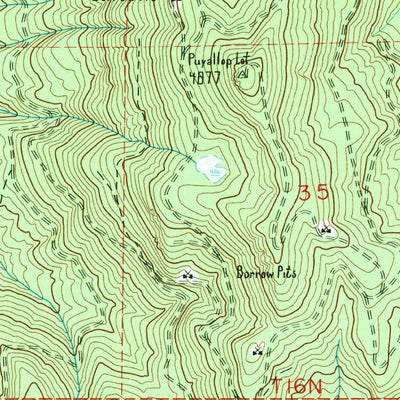 United States Geological Survey Ashford, WA (1987, 24000-Scale) digital map