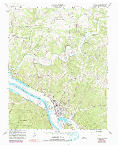 United States Geological Survey Ashland City, TN (1957, 24000-Scale) digital map