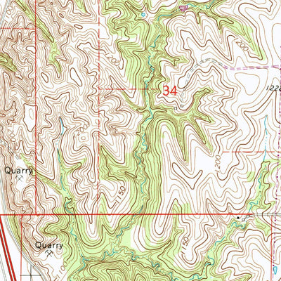United States Geological Survey Ashland East, NE (1968, 24000-Scale) digital map