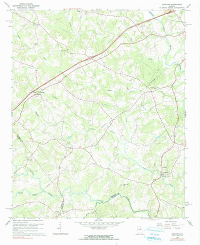United States Geological Survey Ashland, GA (1964, 24000-Scale) digital map