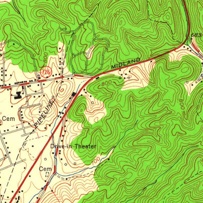 United States Geological Survey Ashland, KY-OH (1958, 24000-Scale) digital map