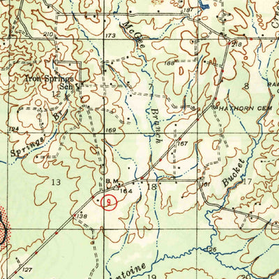 United States Geological Survey Ashland, LA (1947, 62500-Scale) digital map