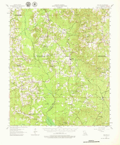 United States Geological Survey Ashland, LA (1957, 62500-Scale) digital map