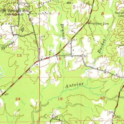United States Geological Survey Ashland, LA (1957, 62500-Scale) digital map