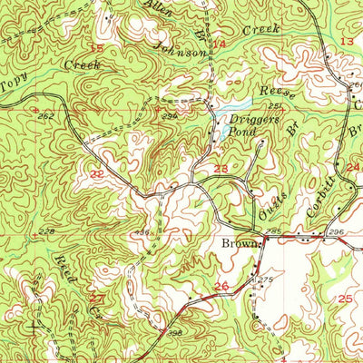 United States Geological Survey Ashland, LA (1957, 62500-Scale) digital map