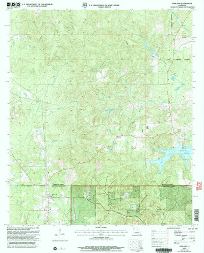 United States Geological Survey Ashland, LA (2003, 24000-Scale) digital map