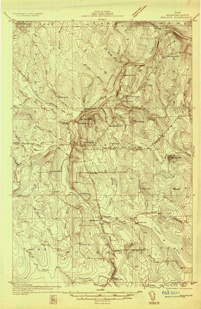 United States Geological Survey Ashland, ME (1931, 48000-Scale) digital map
