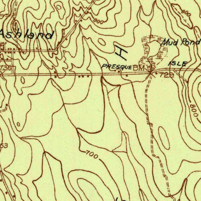 United States Geological Survey Ashland, ME (1931, 48000-Scale) digital map
