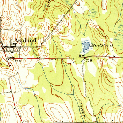 United States Geological Survey Ashland, ME (1934, 62500-Scale) digital map