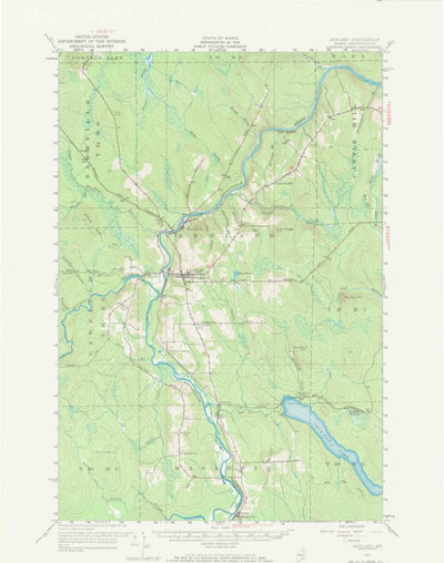 United States Geological Survey Ashland, ME (1953, 62500-Scale) digital map