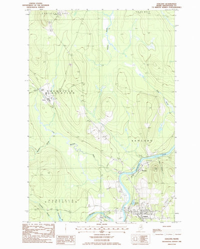 United States Geological Survey Ashland, ME (1986, 24000-Scale) digital map
