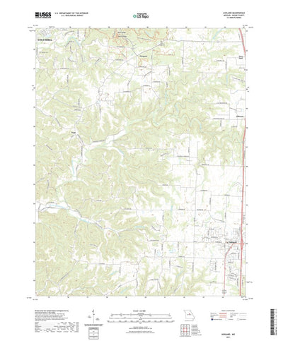 United States Geological Survey Ashland, MO (2021, 24000-Scale) digital map