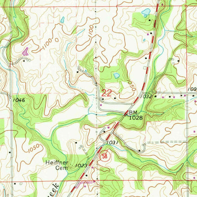 United States Geological Survey Ashland North, OH (1961, 24000-Scale) digital map
