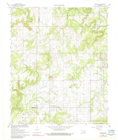 United States Geological Survey Ashland, OK (1967, 24000-Scale) digital map