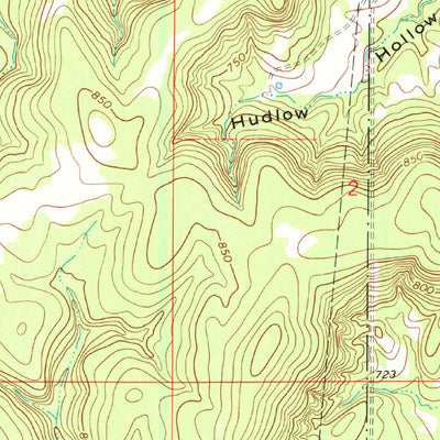 United States Geological Survey Ashland, OK (1967, 24000-Scale) digital map