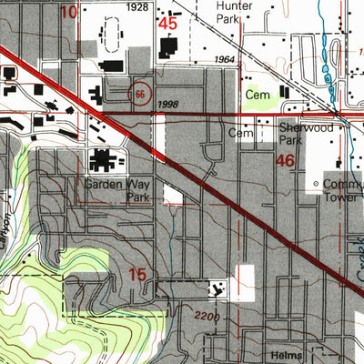 United States Geological Survey Ashland, OR (1996, 24000-Scale) digital map