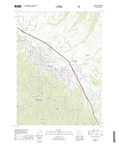 United States Geological Survey Ashland, OR (2020, 24000-Scale) digital map