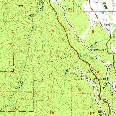 United States Geological Survey Ashland, OR-CA (1954, 62500-Scale) digital map