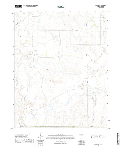 United States Geological Survey Ashland SE, KS (2022, 24000-Scale) digital map