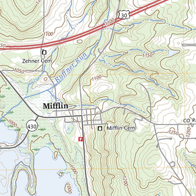 United States Geological Survey Ashland South, OH (2023, 24000-Scale) digital map