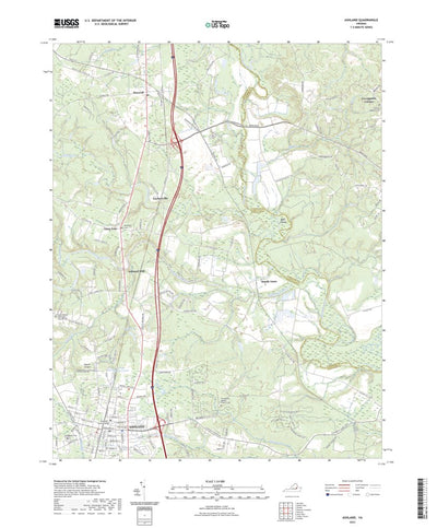 United States Geological Survey Ashland, VA (2022, 24000-Scale) digital map