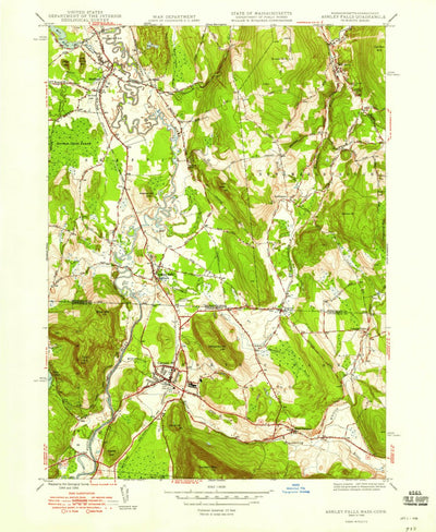 United States Geological Survey Ashley Falls, MA-CT (1948, 24000-Scale) digital map