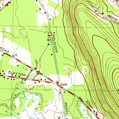 United States Geological Survey Ashley Falls, MA-CT (1958, 25000-Scale) digital map