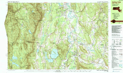 United States Geological Survey Ashley Falls, MA-CT-NY (1987, 25000-Scale) digital map