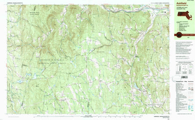 United States Geological Survey Ashley Falls, MA-CT-NY (1990, 25000-Scale) digital map