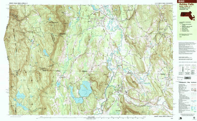 United States Geological Survey Ashley Falls, MA-CT-NY (1997, 25000-Scale) digital map