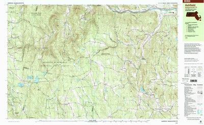 United States Geological Survey Ashley Falls, MA-CT-NY (1998, 25000-Scale) digital map