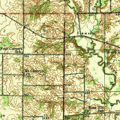 United States Geological Survey Ashley, IL (1946, 62500-Scale) digital map