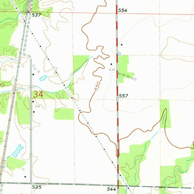 United States Geological Survey Ashley, IL (1974, 24000-Scale) digital map