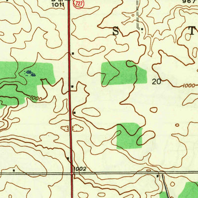 United States Geological Survey Ashley, IN (1942, 24000-Scale) digital map