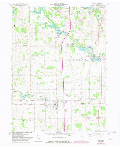 United States Geological Survey Ashley, IN (1959, 24000-Scale) digital map