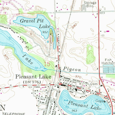 United States Geological Survey Ashley, IN (1959, 24000-Scale) digital map