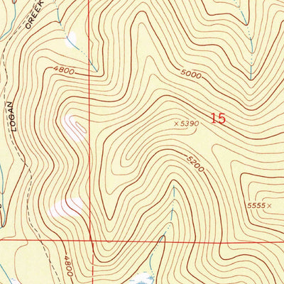 United States Geological Survey Ashley Mountain, MT (1962, 24000-Scale) digital map