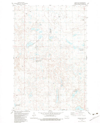 United States Geological Survey Ashley NE, ND (1982, 24000-Scale) digital map