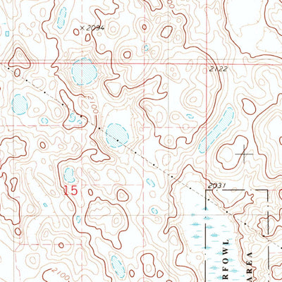 United States Geological Survey Ashley NE, ND (1982, 24000-Scale) digital map