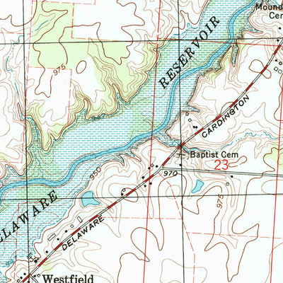United States Geological Survey Ashley, OH (1995, 24000-Scale) digital map