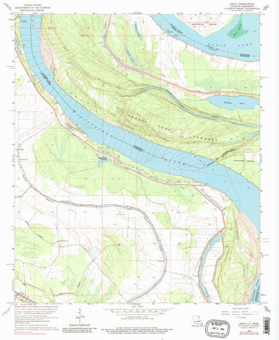 United States Geological Survey Ashly, LA-MS (1963, 24000-Scale) digital map