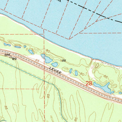 United States Geological Survey Ashly, LA-MS (1963, 24000-Scale) digital map