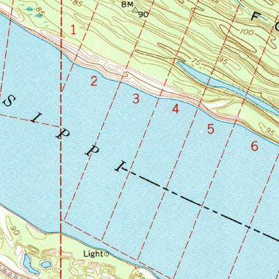 United States Geological Survey Ashly, LA-MS (1963, 24000-Scale) digital map