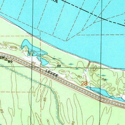 United States Geological Survey Ashly, LA-MS (1998, 24000-Scale) digital map