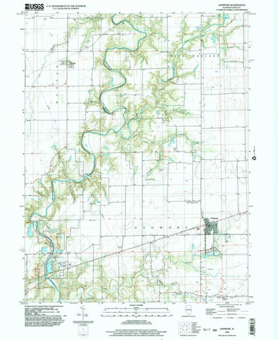 United States Geological Survey Ashmore, IL (1998, 24000-Scale) digital map