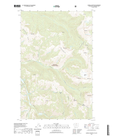 United States Geological Survey Ashnola Mountain, WA (2020, 24000-Scale) digital map