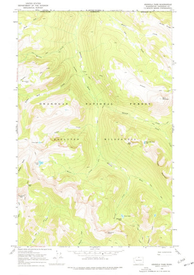 United States Geological Survey Ashnola Pass, WA (1969, 24000-Scale) digital map